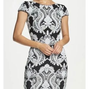 Dress the population Black and White Cocktail Dress S